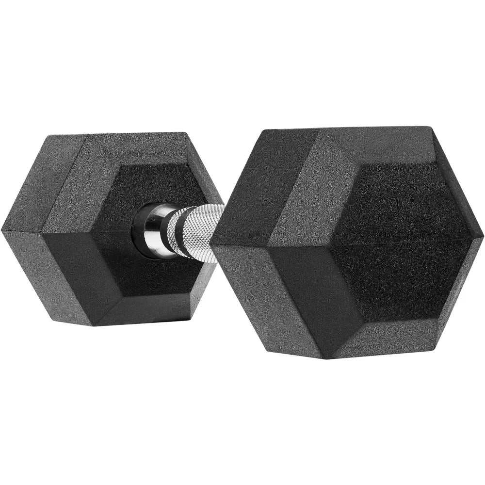 Hex Dumbbell Rubber Encased Dumbbell Strength Training Hex Dumbbell, Hand Weight for Workout & Exercise